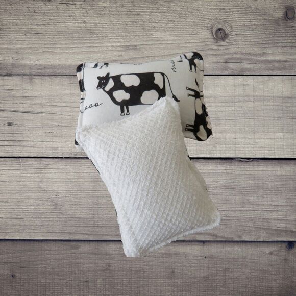 Reusable Sponge Cow Dish Scrubby Set of 2 - Picture 2 of 4